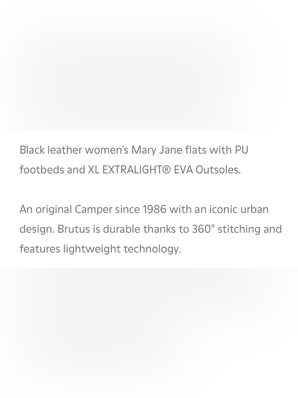 Camper BRUTUS Black Leather Low Heel Side Buckle Lightweight Mary Jane Shoes - Picture 2 of 16